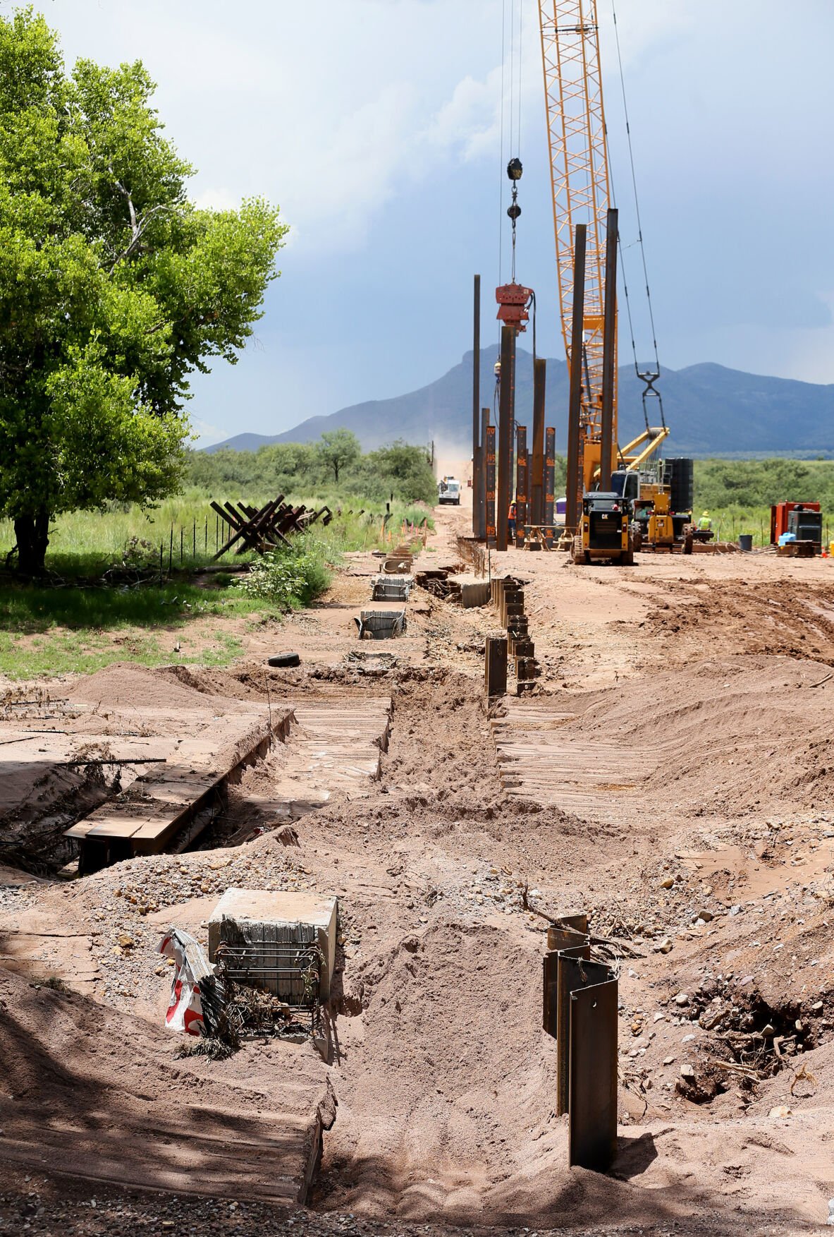 U.S./Mexico border in the San Pedro River National Conservation Area